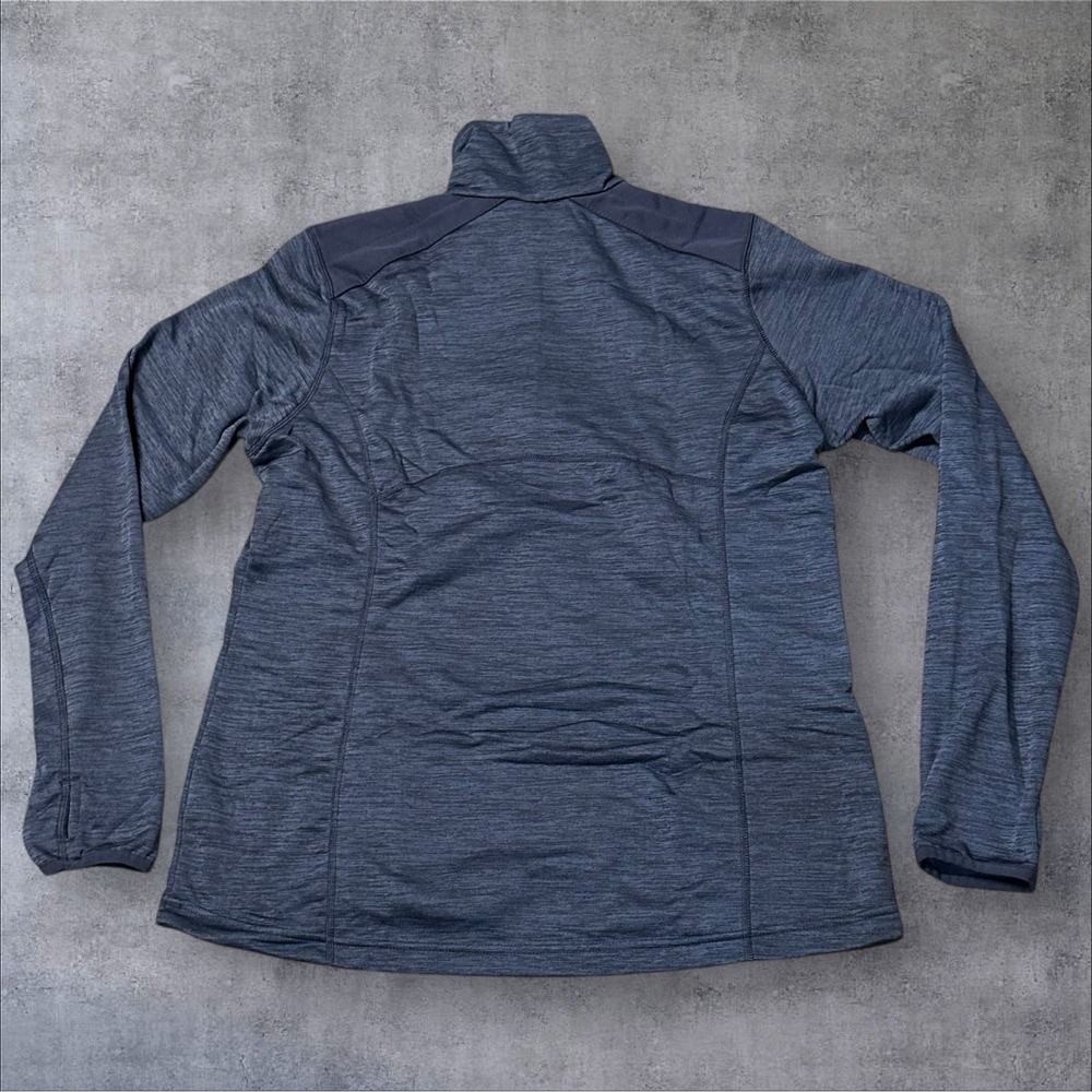 Columbia Womens Quarter Zip Pullover Blue Long Sleeve Fleece Lined Top Size L - Picture 6 of 12